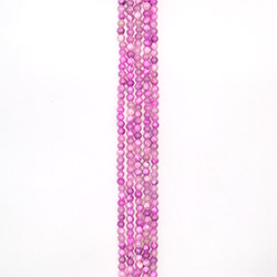 Кальцит пигментированный сиреневый с белым 6 мм