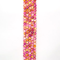 Кальцит пигментированный розовый с желтым 10 мм