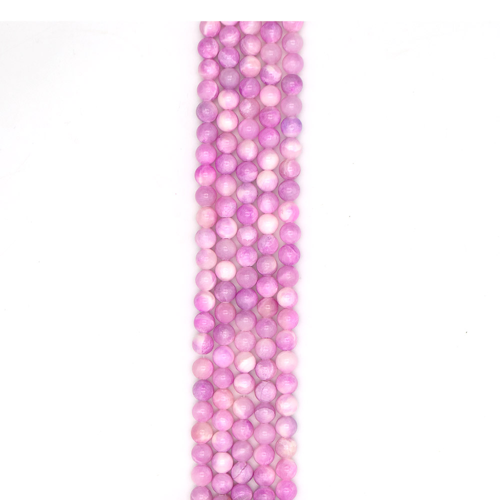 Фото товара кальцит пигментированный сиреневый с белым 10 мм