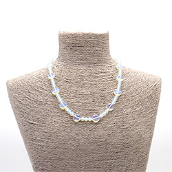 Бусы из лунного камня имитации таблетка круглая