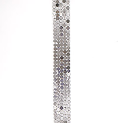 Гематит шестигранник плоский 6 мм