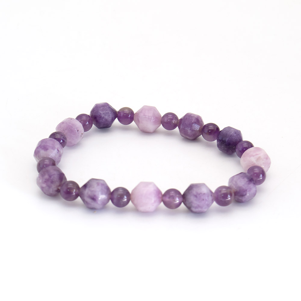 Фото товара браслет из сугилита биконус 10 мм