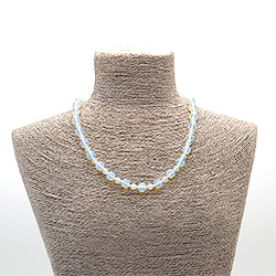 Бусы из лунного камня имитации биконус граненый