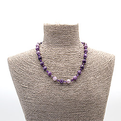 Бусы из сугилита биконус граненый