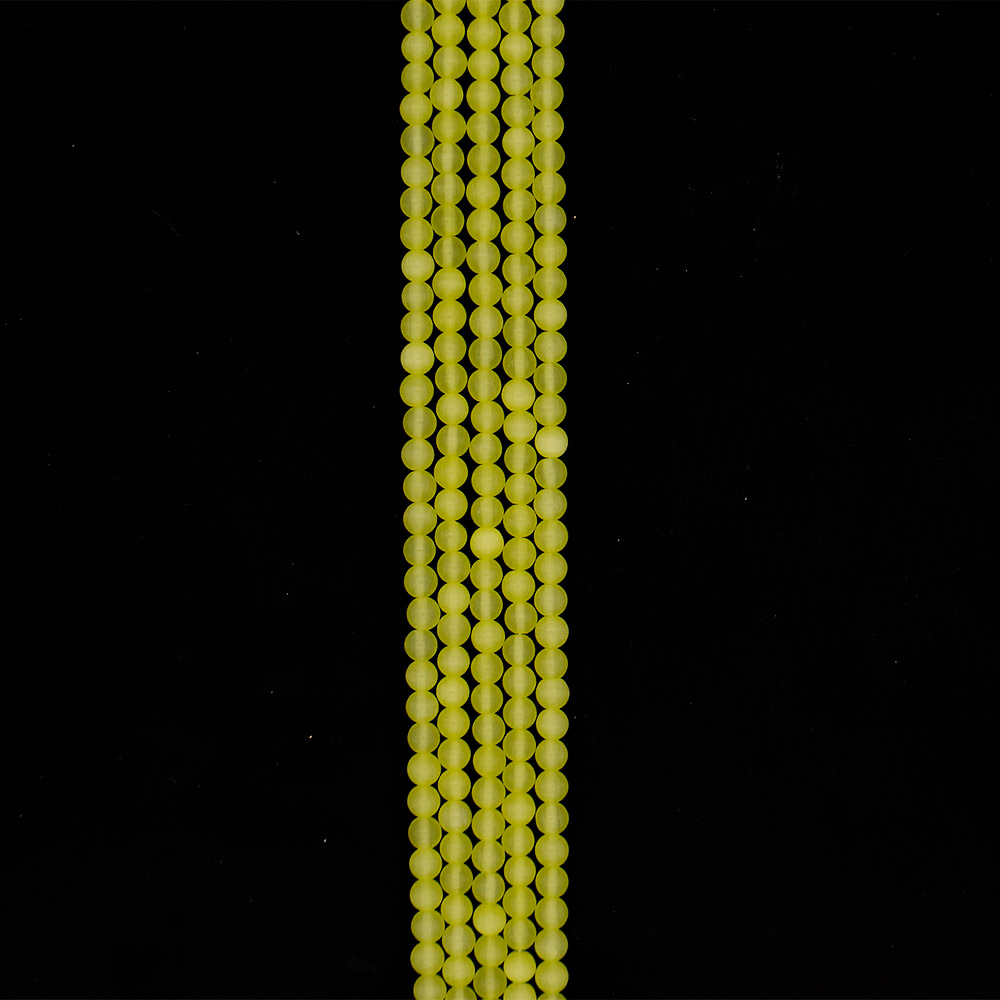 Фото товара кошачий глаз имитация цвет желтый 8 мм 