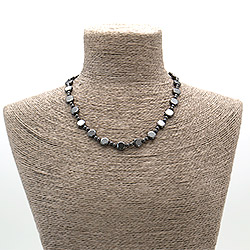 Бусы из гематита таблетка круглая плоская 10 мм