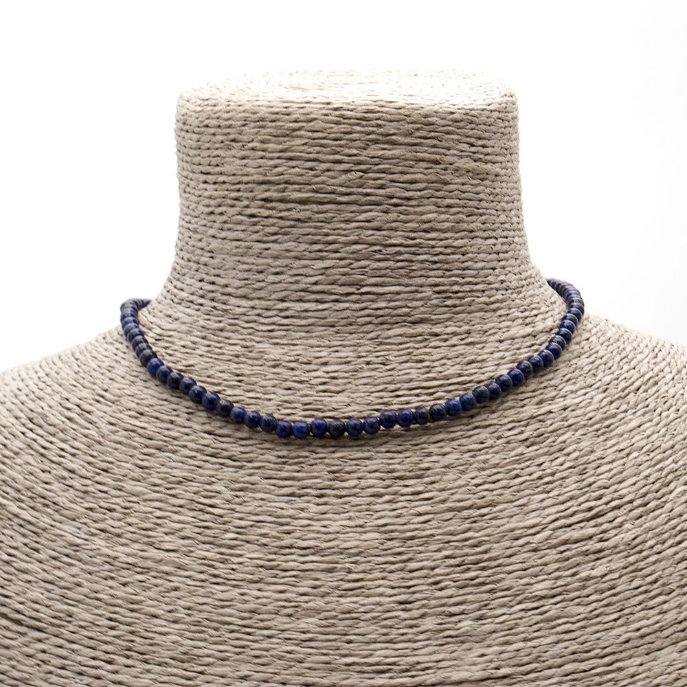 Фото товара бусы-чокер из лазурита 4 мм