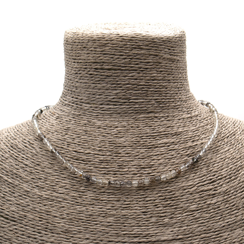 Фото товара бусы-чокер из кварца турмализированного 4 мм