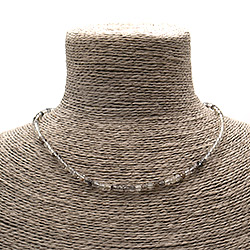 Бусы-чокер из кварца турмализированного 4 мм