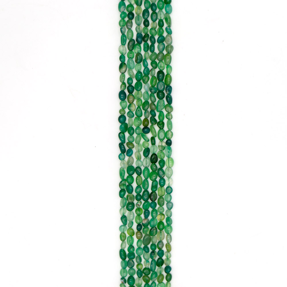 Фото товара агат галтовка цвет зеленый 6*8мм