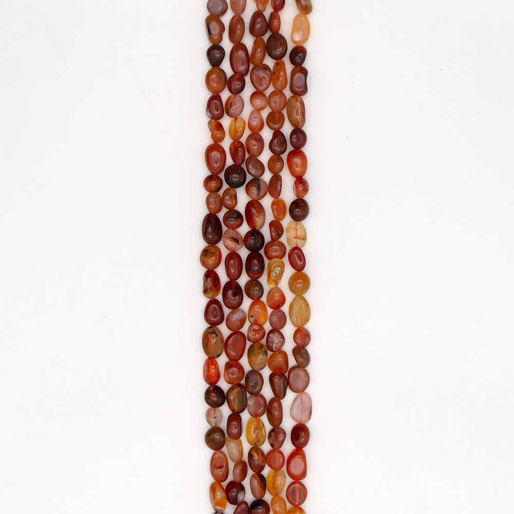 Фото товара сердолик темный галтовка 8* 10 мм