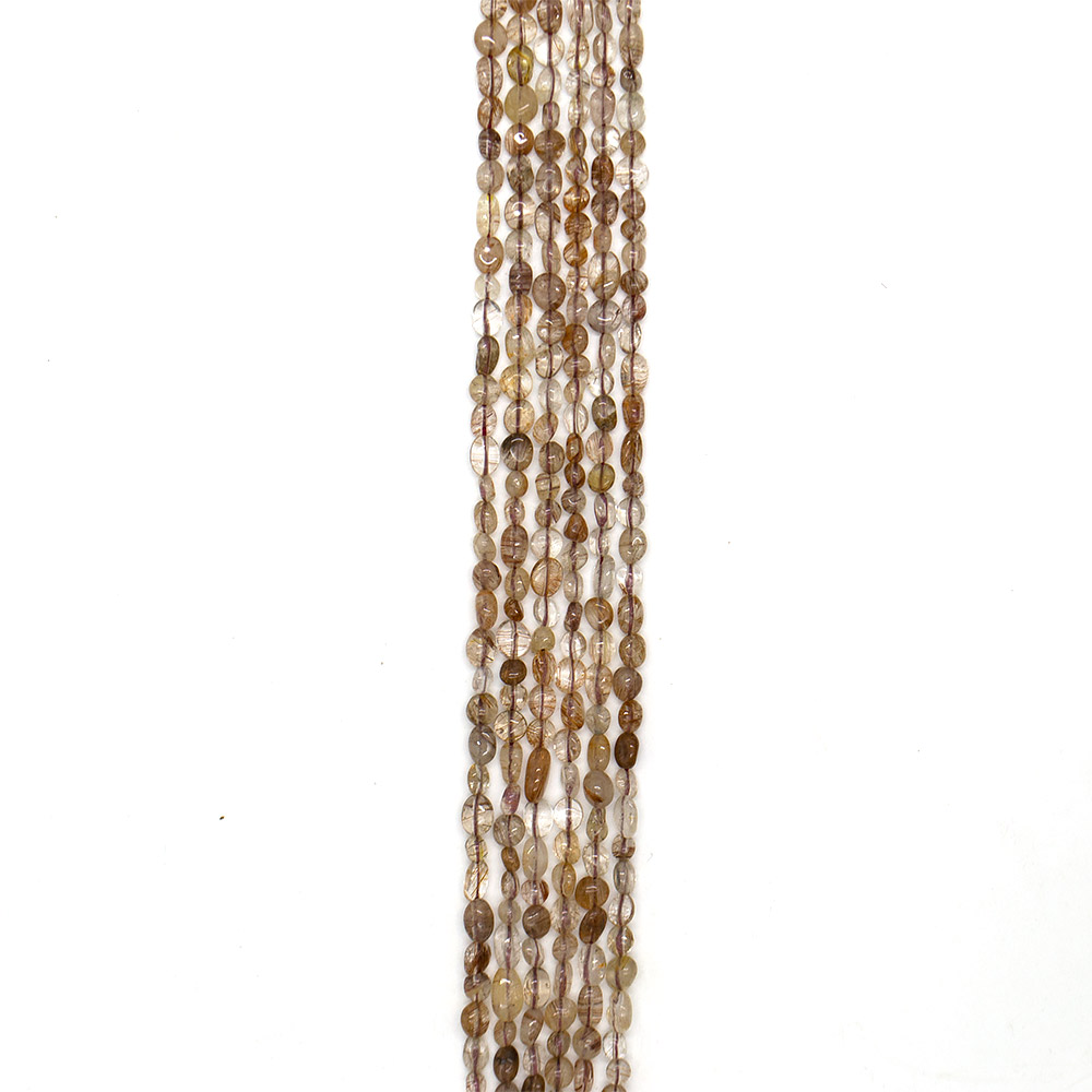 Фото товара кварц рутиловый медный галтовка 6*8 мм