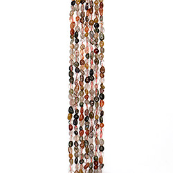 Кварц рутиловый микс галтовка 6*8 мм