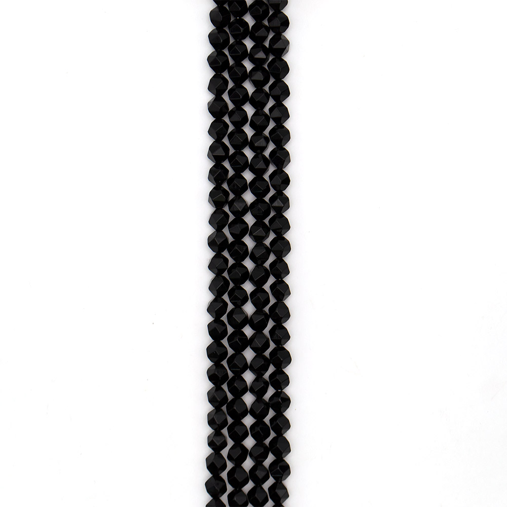 Фото товара оникс черный крупная грань шар 10 мм