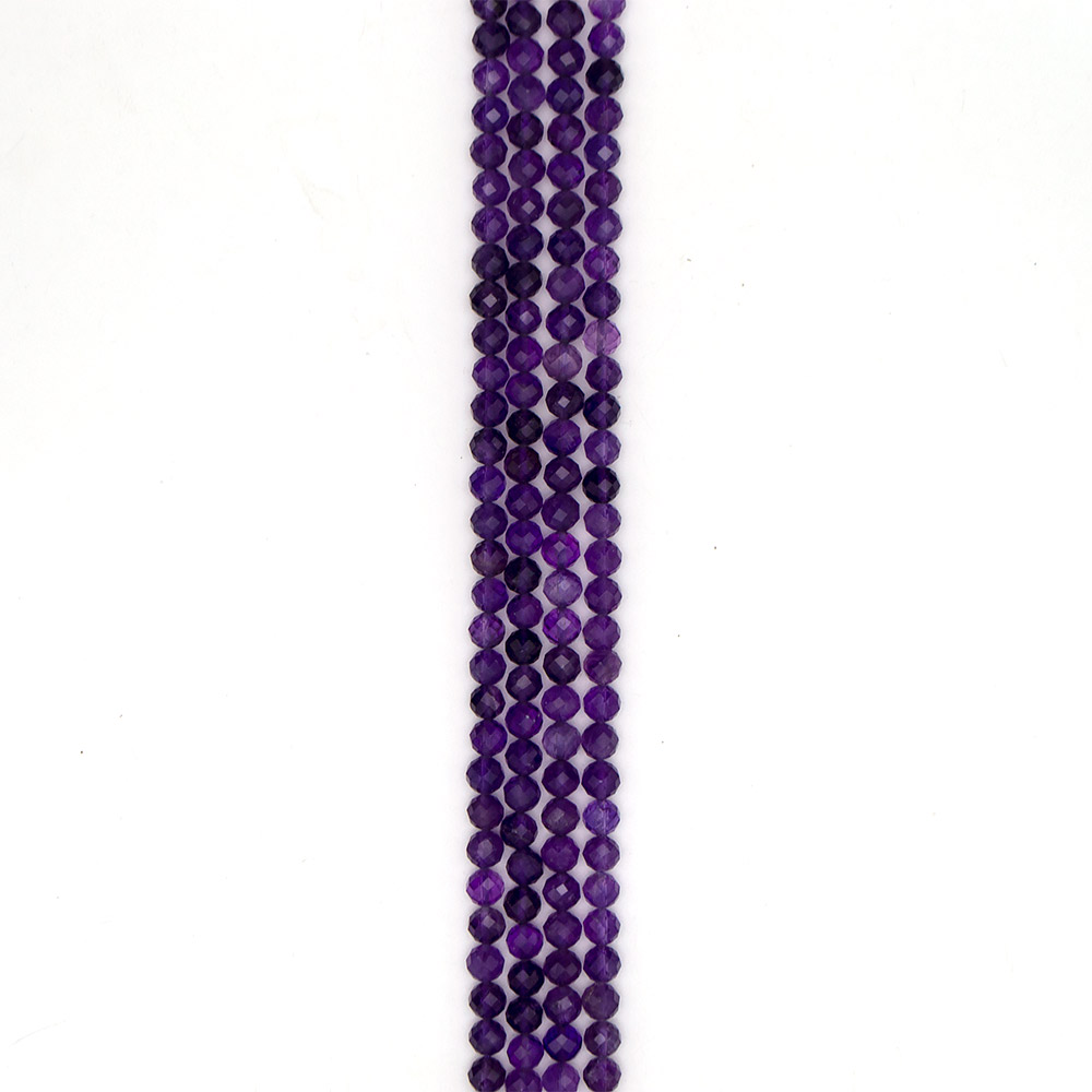 Фото товара аметист шар 8 мм грань люкс