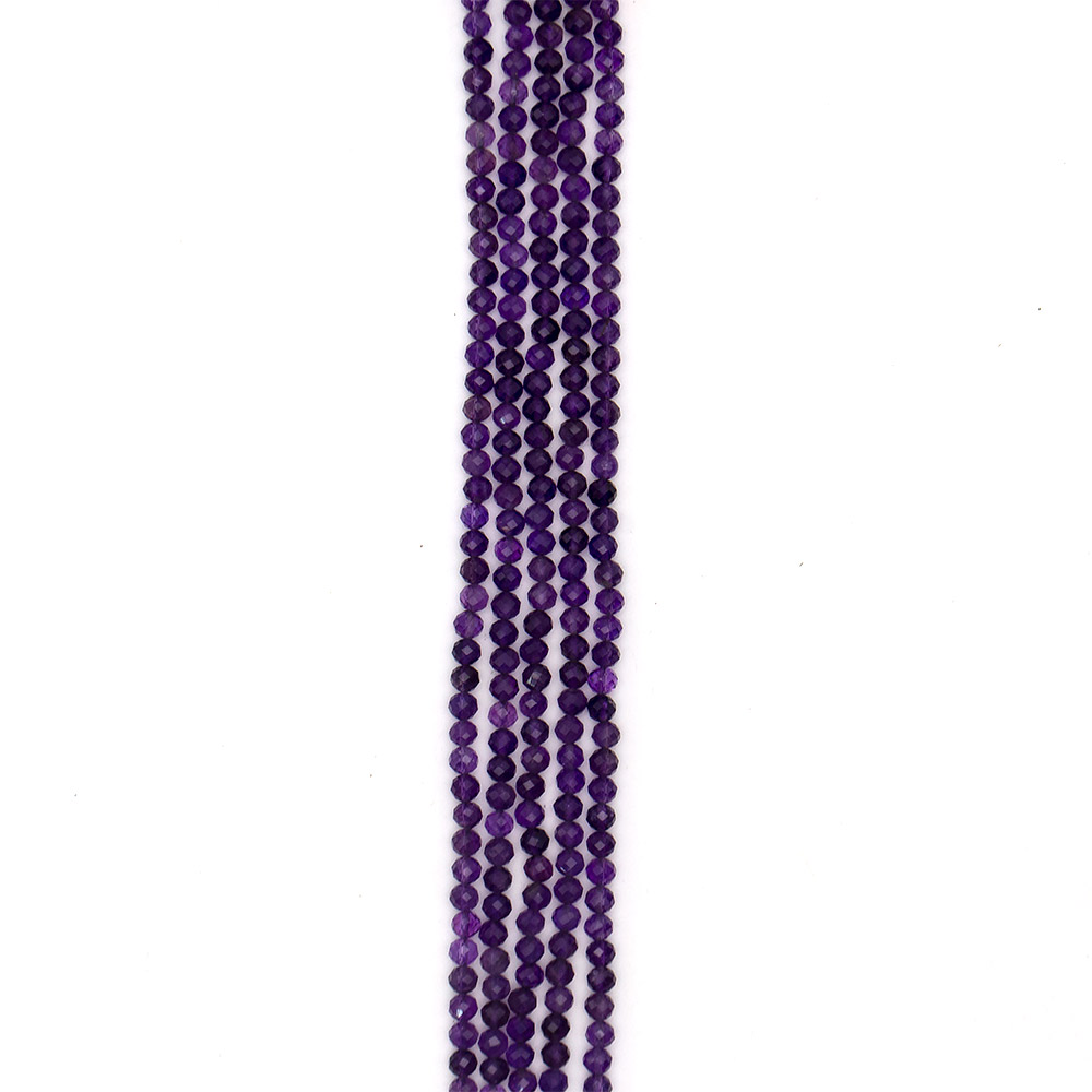 Фото товара аметист шар 6 мм грань люкс