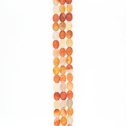 Сердолик бело-рыжий таблетка 17*13 мм