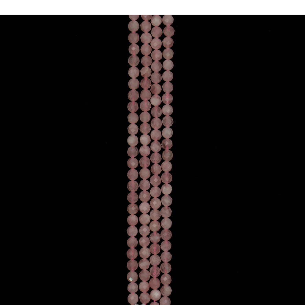 Фото товара розовый кварц мадагаскарский 8 мм грань люкс