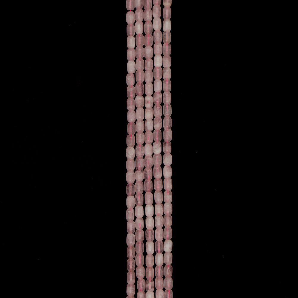 Фото товара розовый кварц мадагаскарский бочонок 6*9 мм