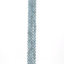 Аквамарин темный 10 мм грань люкс