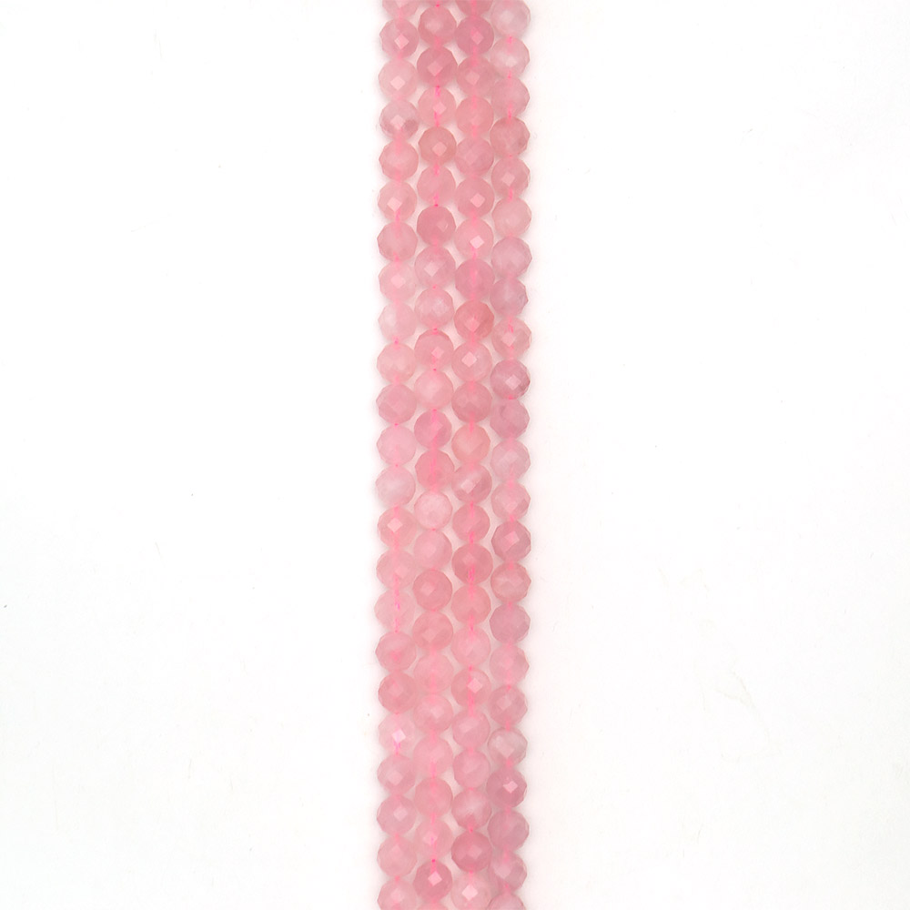 Фото товара розовый кварц мадагаскарский 10 мм грань люкс