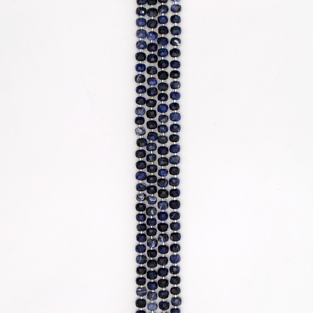 Фото товара содалит темный рондоль 8*6 мм грань