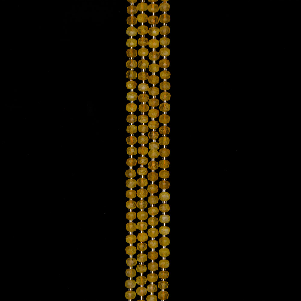 Фото товара цитрин рондоль 8*6 мм грань