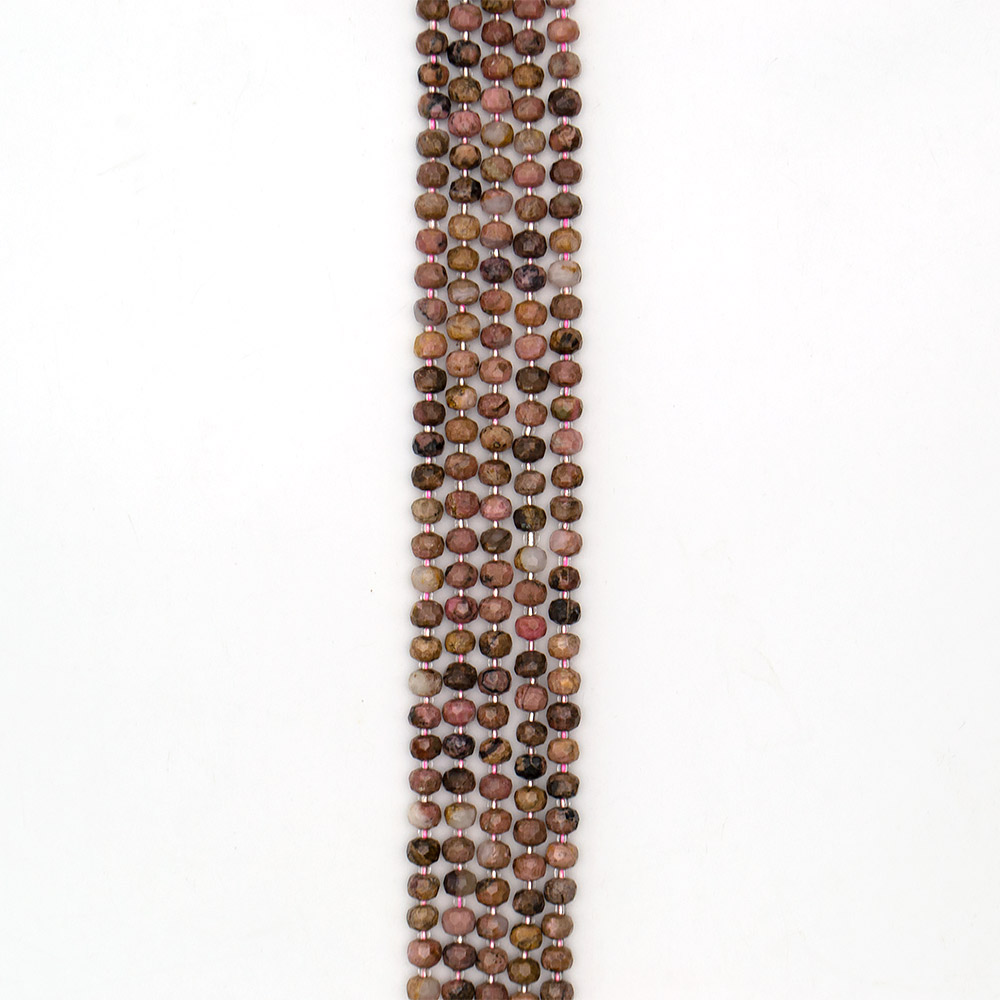 Фото товара родонит рондоль 8*6 мм грань