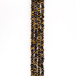 Тигровый глаз рондоль 6*11 мм с гранями