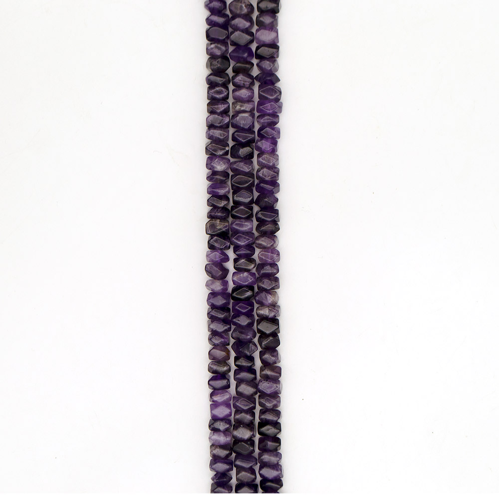 Фото товара аметист рондоль 6*11 мм с гранями