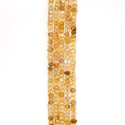 Цитрин рондоль 6*11 мм с гранями