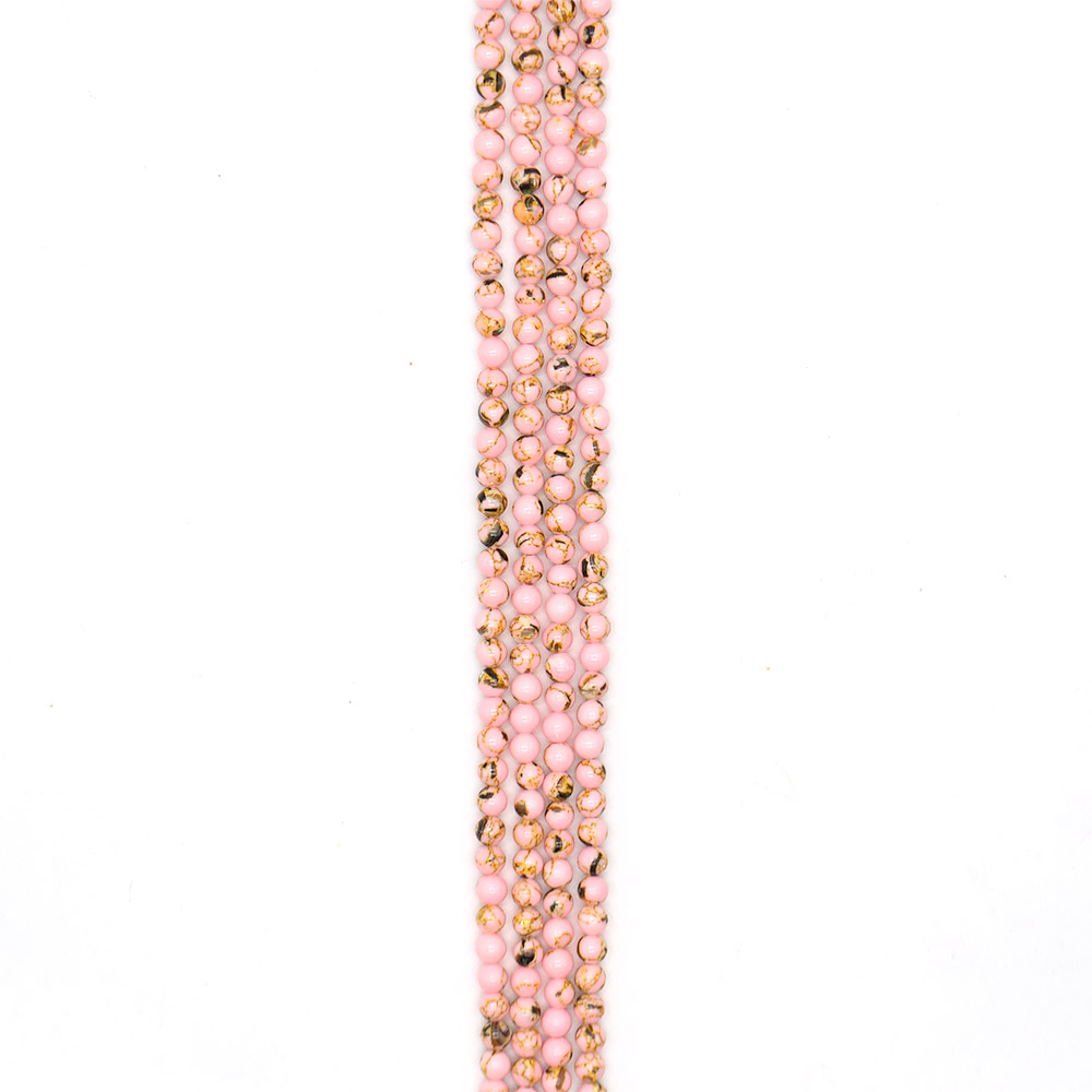 Фото товара мозаика цвет персиковый с гелиотисом 6 мм