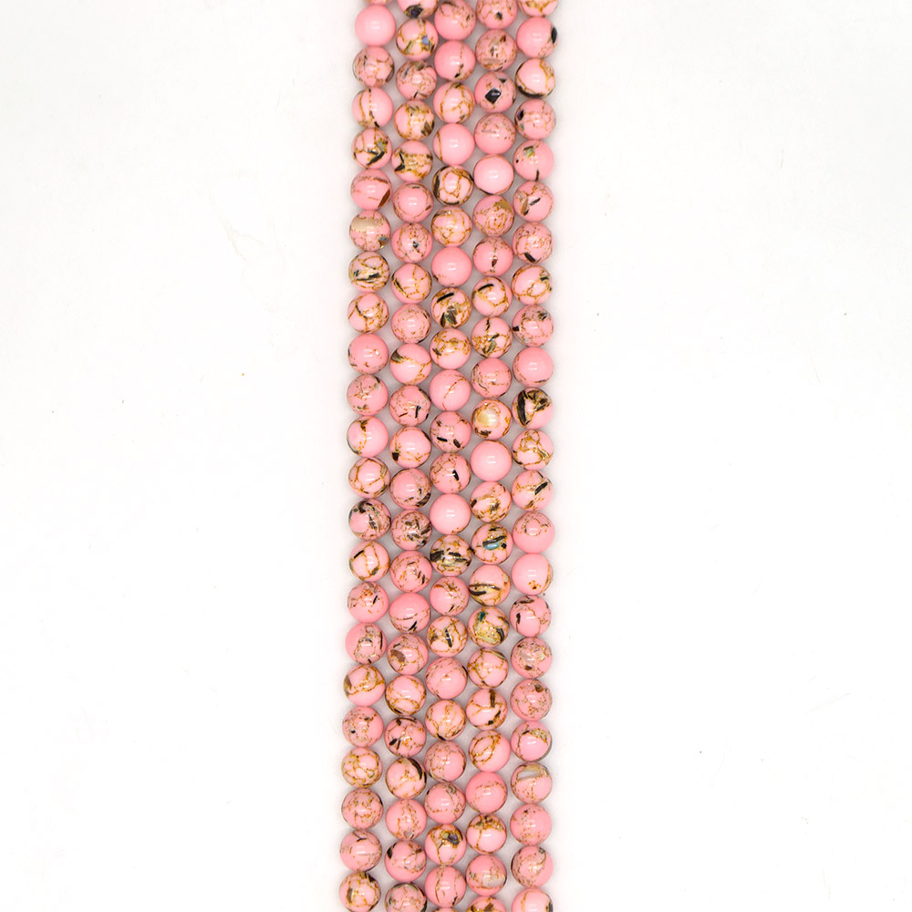 Фото товара мозаика цвет персиковый с гелиотисом 10 мм