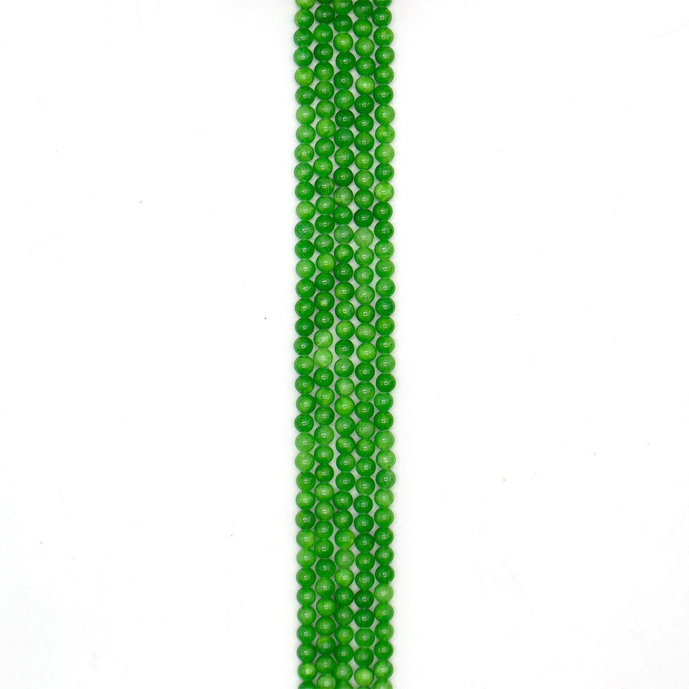 Фото товара кальцит тонированный ярко-зеленый 6 мм