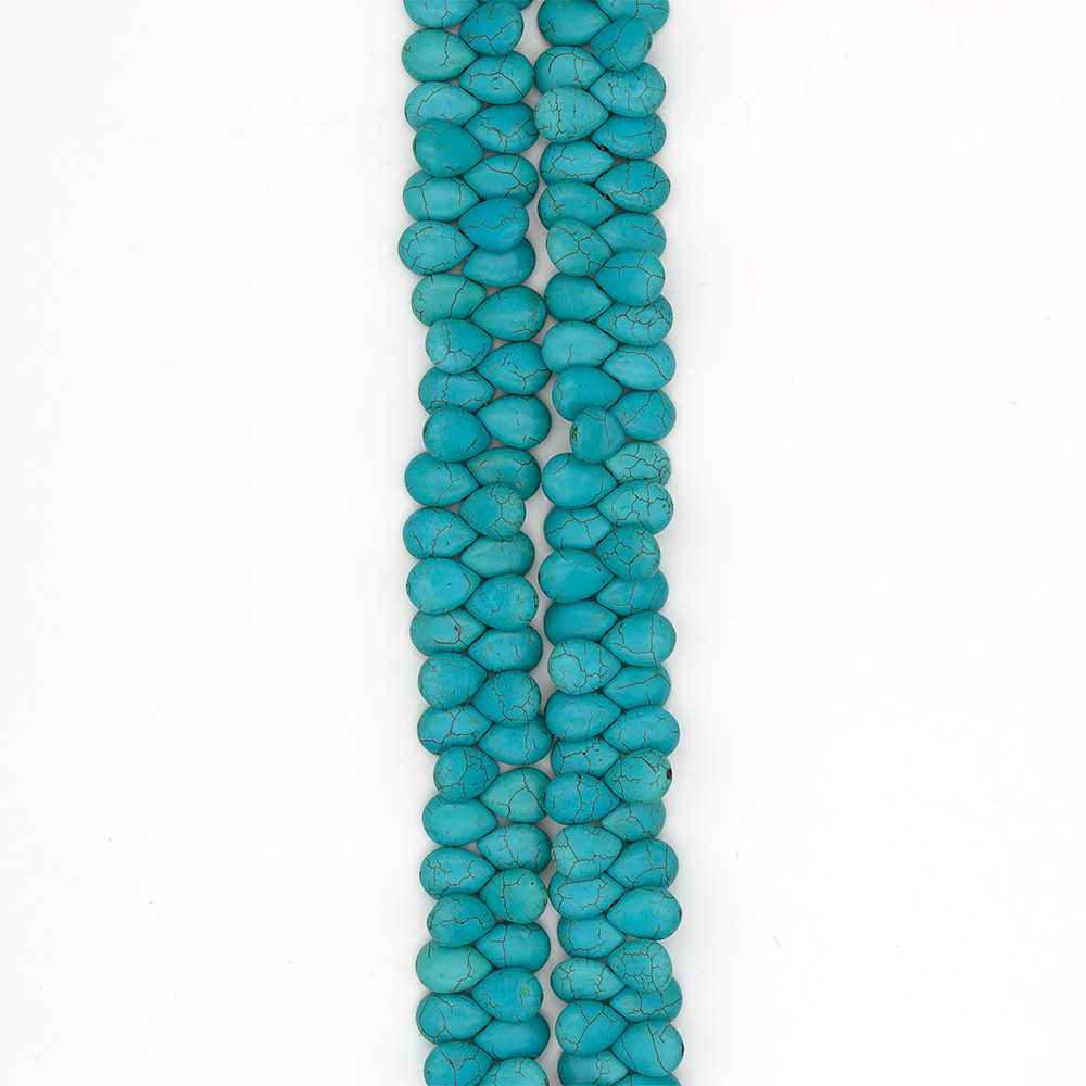 Фото товара бирюза имитация капля 17*13 мм