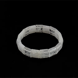 Браслет из горного хрусталя сегмент 15*12 мм