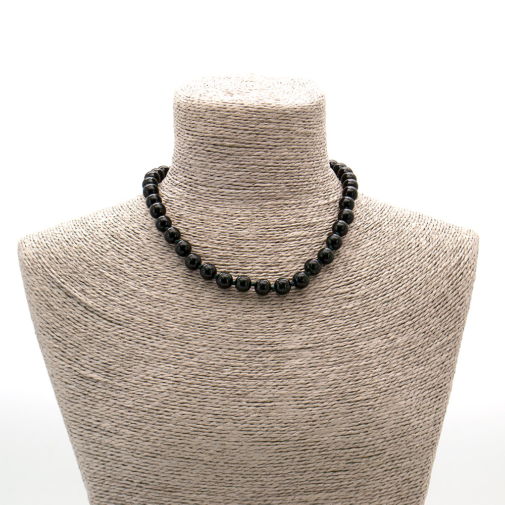 Фото товара бусы из авантюрина синтетического зеленого 10 мм