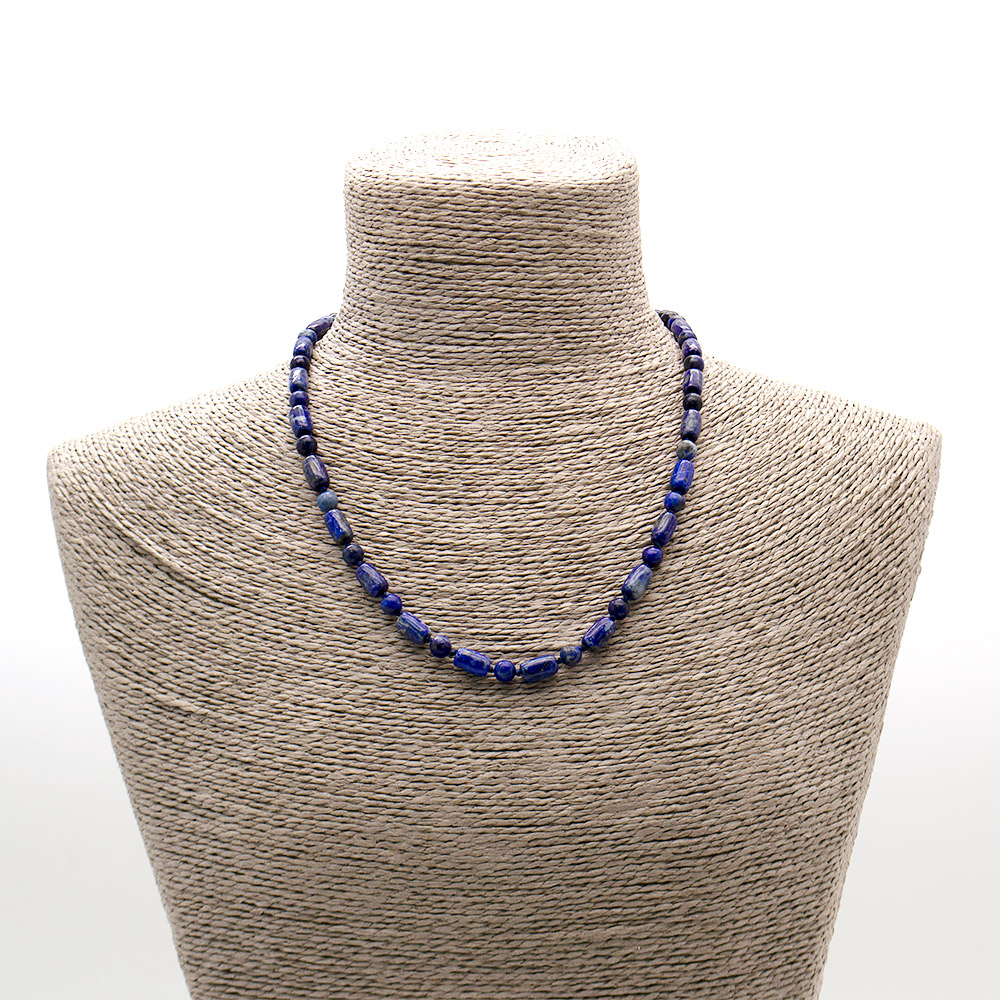 Фото товара бусы из лазурита бочонок