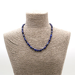 Бусы из лазурита бочонок