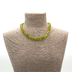 Фото товара бусы из хризолита синтетического крупная грань