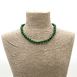 Бусы из малахита имитации шар 8мм