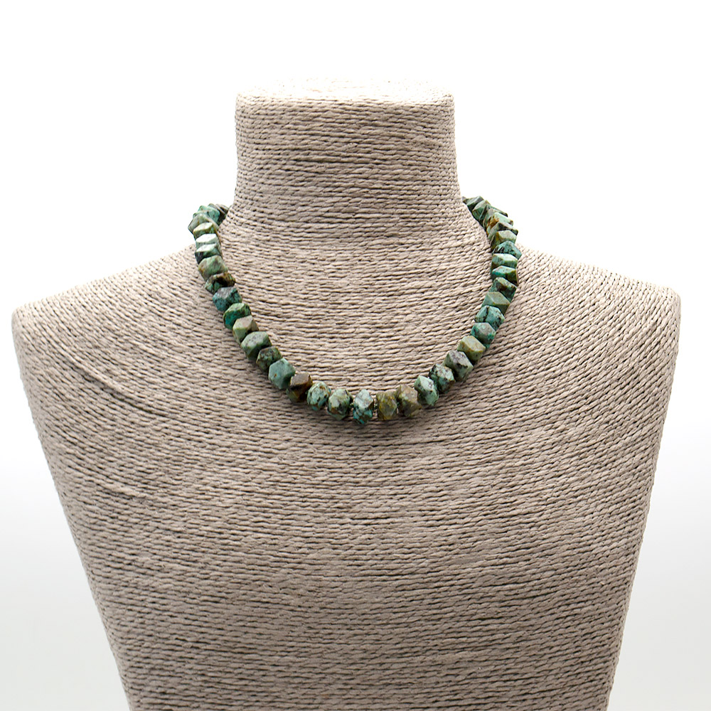 Фото товара бусы из туркенита рондоль с гранями