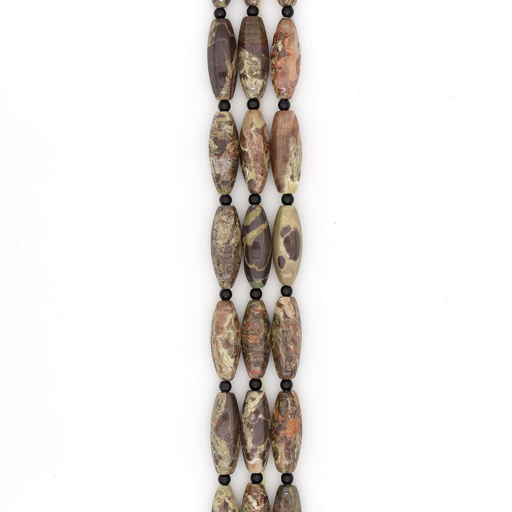 Фото товара яшма пейзажная бочата грань 40*14 мм