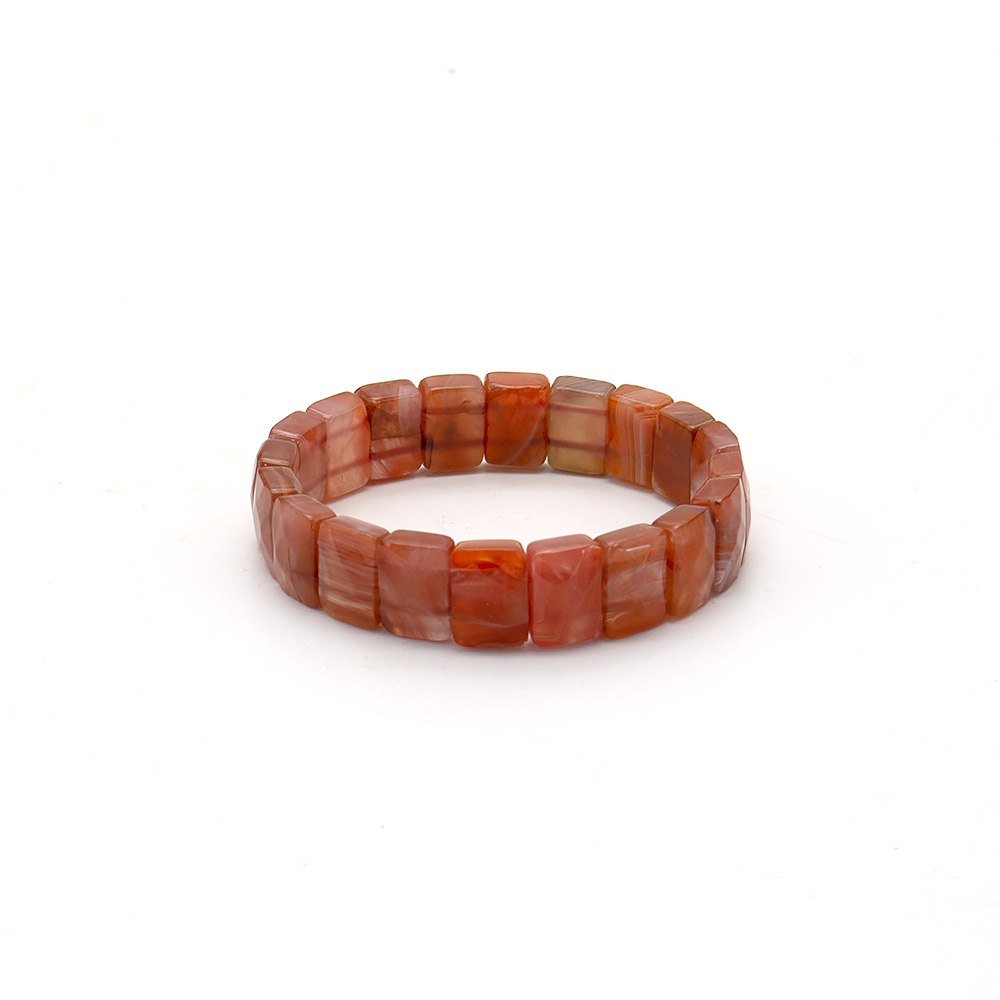Фото товара браслет из агата ботсвана медового 14*10 мм грань