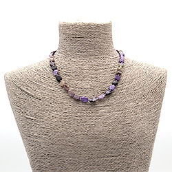 Фото товара бусы из чароита галтовка