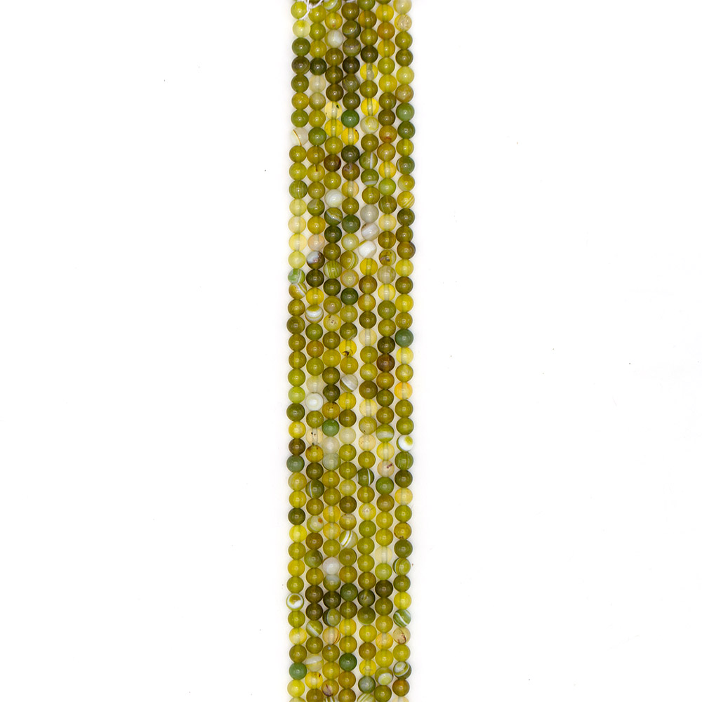 Фото товара агат шар цвет оливковый 6 мм