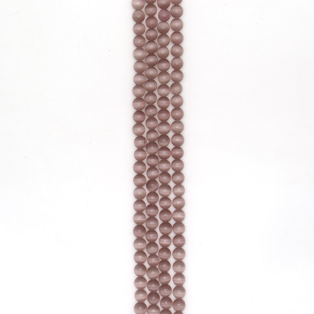 Фото товара кошачий глаз имитация цвет пудровый 10 мм 