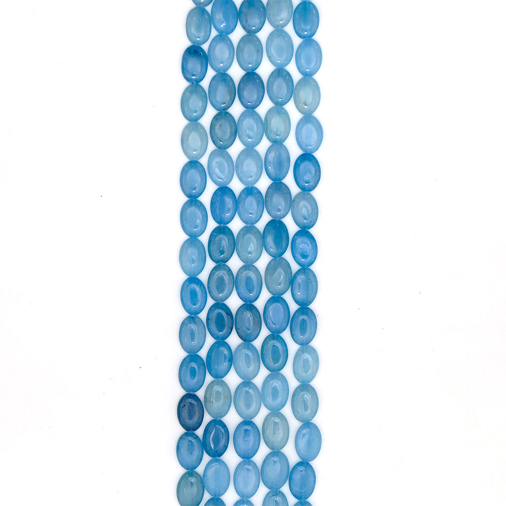 Фото товара кварц таблетка овальная цвет аквамарин 15*13 мм