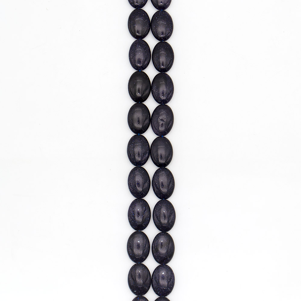 Фото товара авантюрин синтетический синий таблетка 25*18 мм