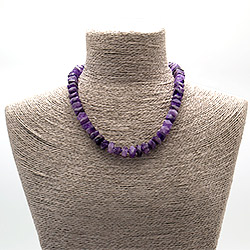 Фото товара бусы из аметиста рондоль граненый